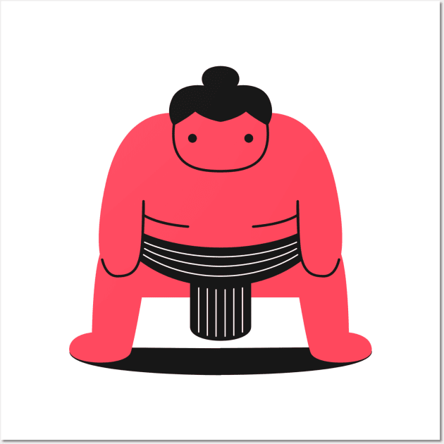 Sumo Art Wall Art by CANVAZSHOP